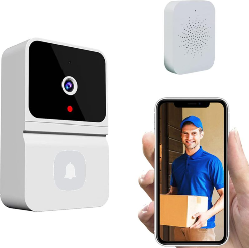 Campainha Com Câmera Vídeo Porteiro Sem Fio Wi-fi HD Inteligente